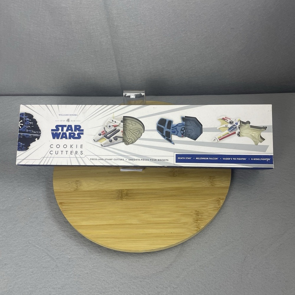 Williams Sonoma Star Wars Cookie Cutters Set of 4 Death‎ Star Millennium